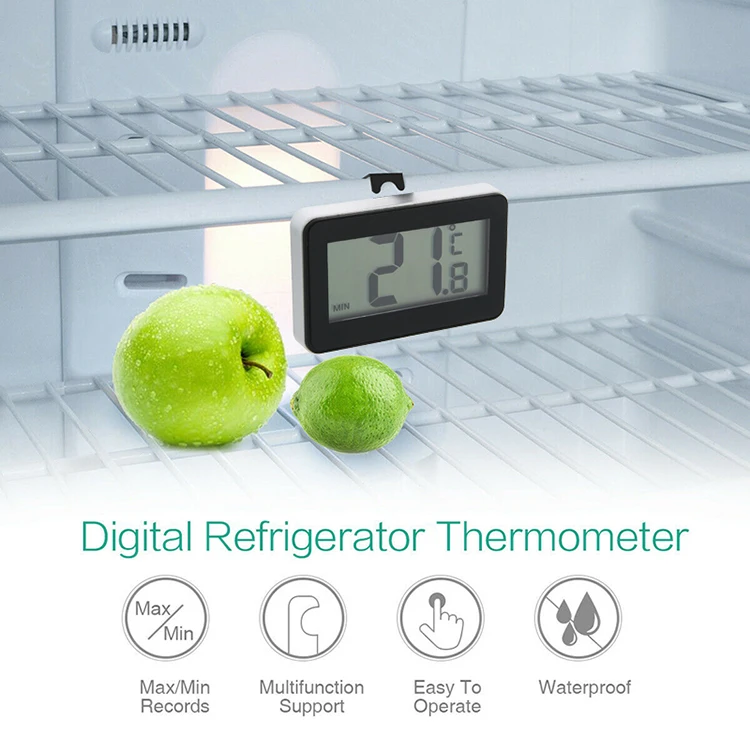 Household Digital  Refrigerator Thermometer Max/min Fridge Freezer Thermometer