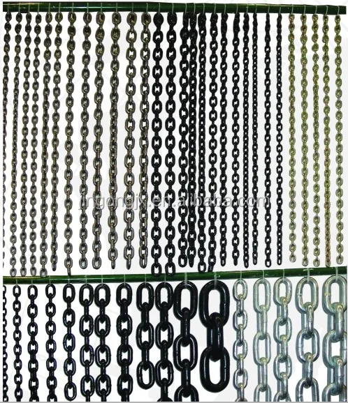 High Strength Factory Direct Price G80 Long Link Lashing Chain G80 lifting load chain Hardware Industrial Metal Lifting Chain