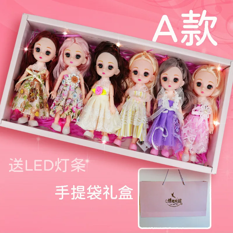 WYK 16CM BJD Dolls Fashion Cute Make-up Toy Beauty Doll For Birthday Gifts Set 13 Movable Jointed Girl Boy Toys