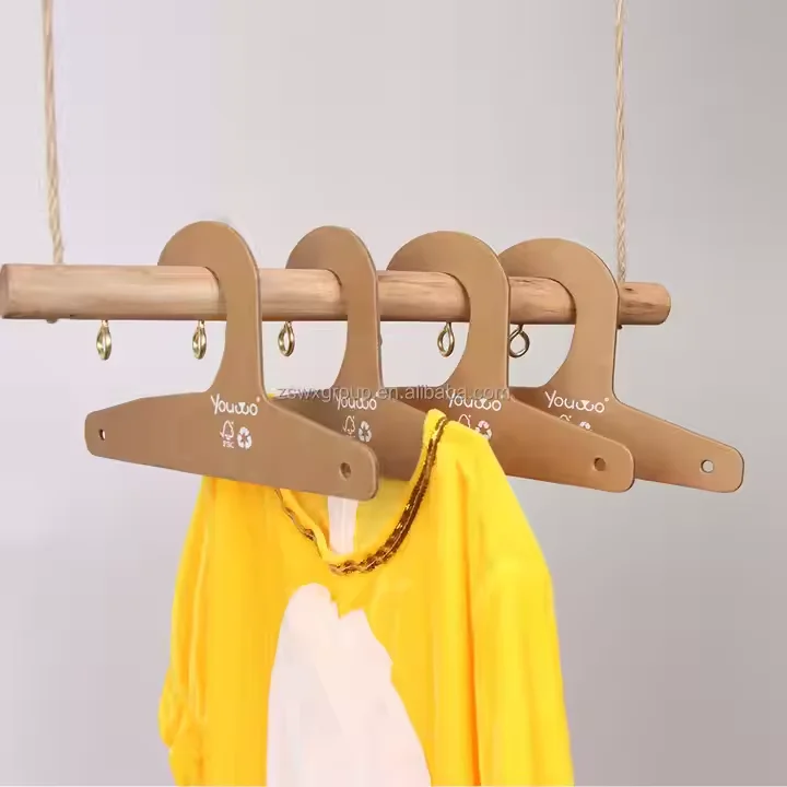 Manufacturer Custom Recycled Kraft Packaging Hanger Eco-friendly Custom Printed cardboard Clothing paper hanger