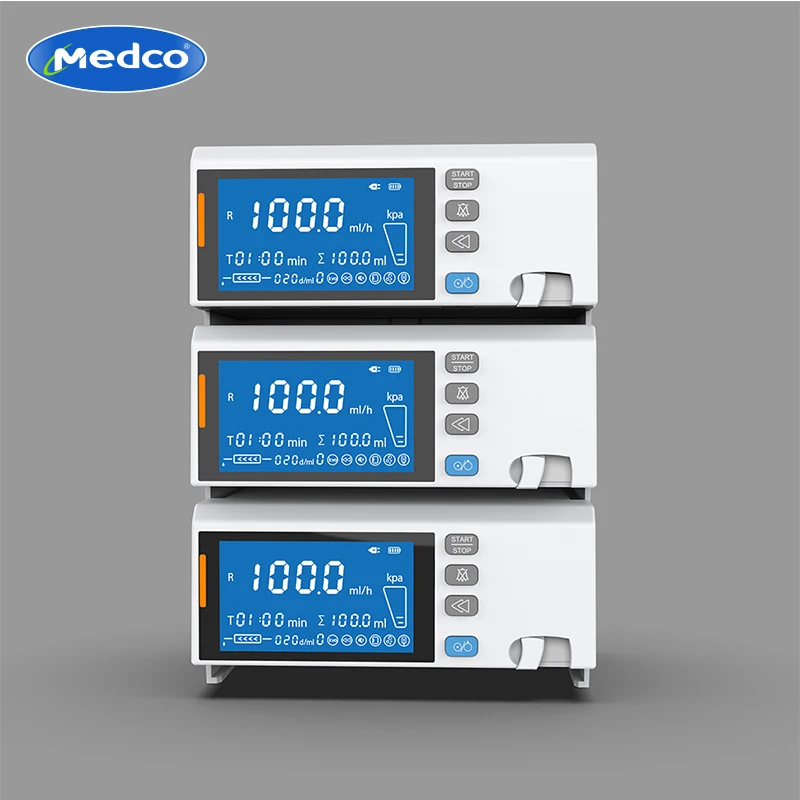 High Quality Portable 4.3 Inch Color IV Electric Touch Screen Medical Infusion Spring Pump