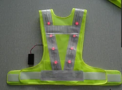 wholesale flashing LED safety reflective vest