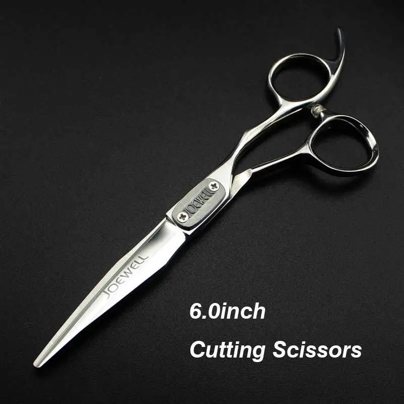 Free shipping JOEWELL 6.0 inch right hand stainless steel  hair scissors cutting / thinning scissors