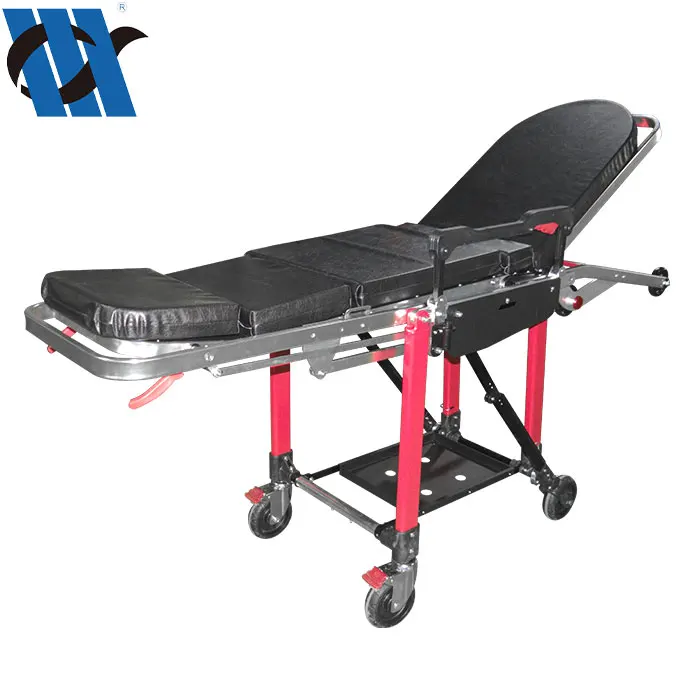BDTT202B Hot Sale Hospital Used Emergency Trolley Patient Transport Backrest Height Adjustable Bed to Ambulance Stretcher Chair
