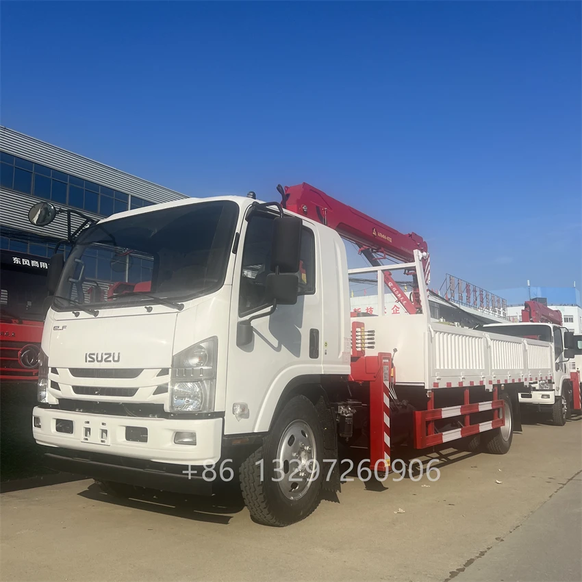 Made in china isuzu telescopic boom 5 ton crane truck to 25 ton price