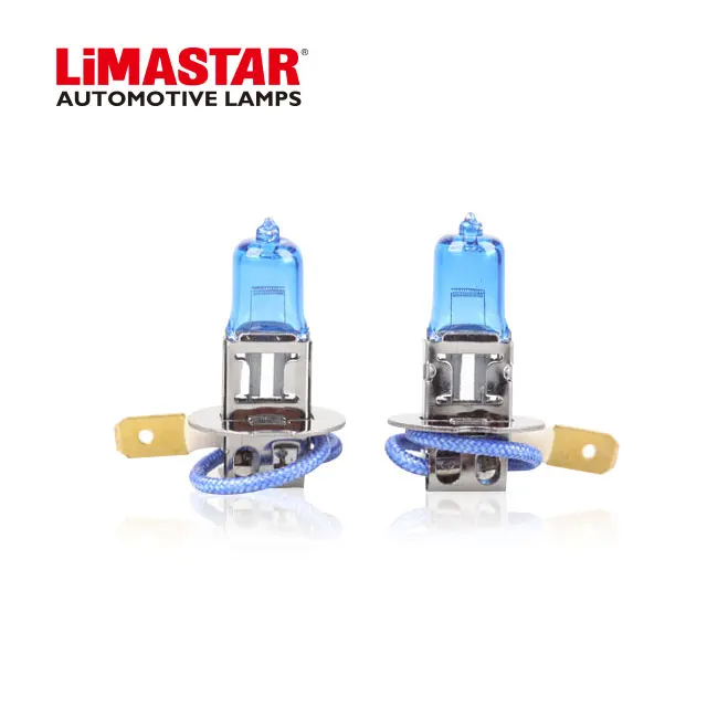 Limastar галогенная лампа H3 12 В 55 Вт PK22s супер белая Автомобильная противотуманная