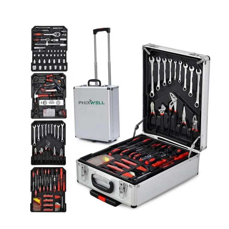 Heavy Duty 186PCS Hardware Toolbox Kits Electrician Special Maintenance Hand Work Tools Household Multi-Function Tools Set