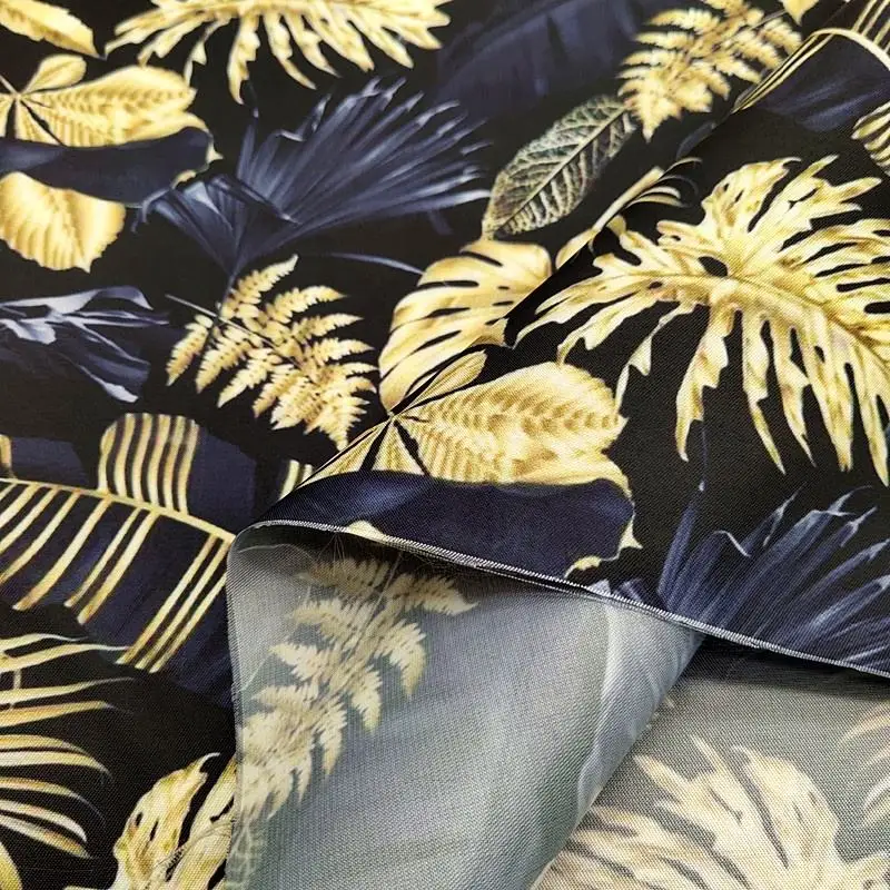 Good Quality Spun Rayon Fabric Printed Rayon Stocklot Rayon Screen Print Ready Goods For Dress