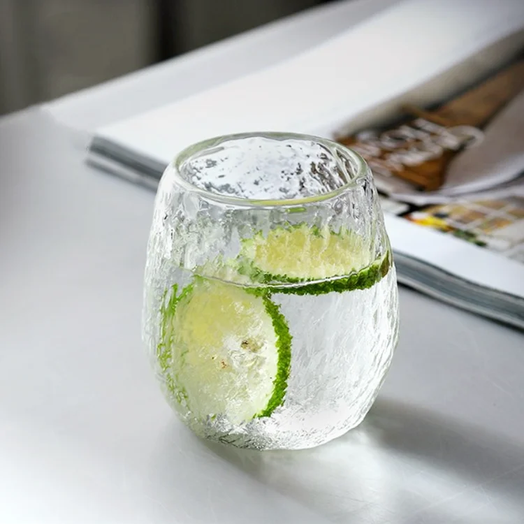 High Traditional bold small sharp cuts transparent desserts glass cup safety glass coffee cup glass tea cup