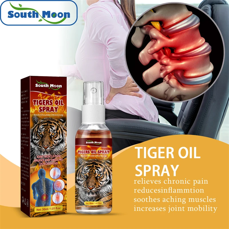 South Moon tigers oil pain spray rheumatism arthralgia sore muscle stiff waist ankle discomfort spray for pain relief joint