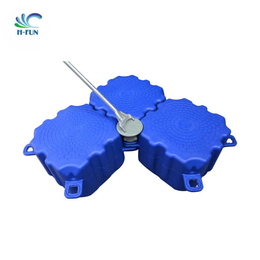 Easy to assemble HDPE hexagonal floating pontoon platform plastic floating platform