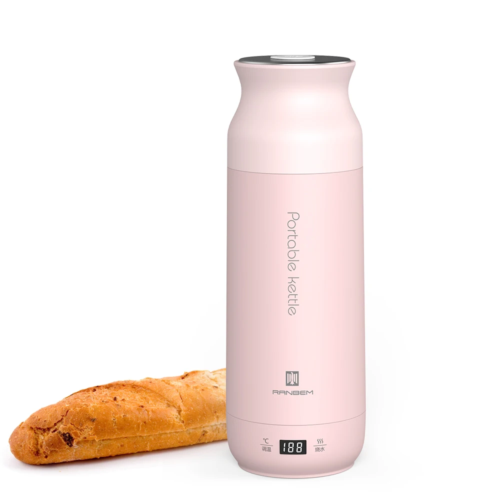 304 stainless steel plastic mini 0.4l  for hotel room water pink intelligent chinese 24 hour to keep warm electric kettle