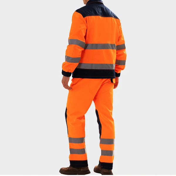OEM Safety Construction Suit Manufacturer Cotton Work Fire Retardant Clothing Industry Workwear hi vis Jackets and Trousers