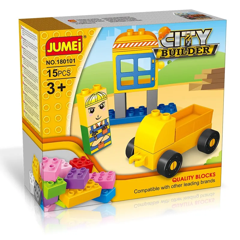 15-50Pcs Compatible Building Blocks Preschool Educational DIY Bricks large big size plastic Toys for Children Gifts