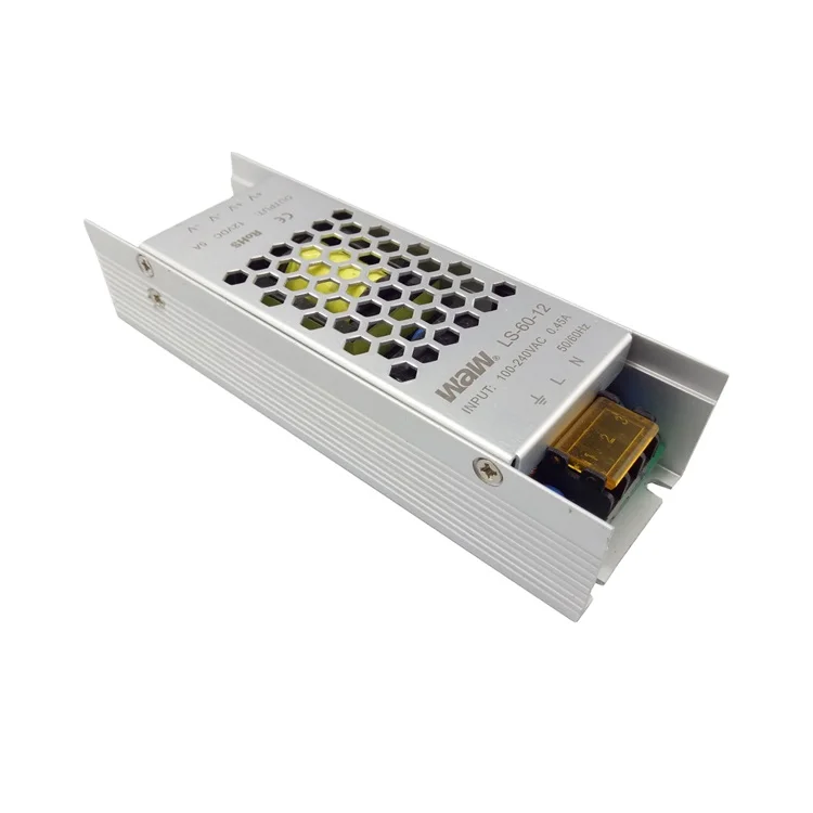 LS-60-48 1.25A 48V output 60W Ultra-thin LED driver Switch Power Supply with CE ROHS