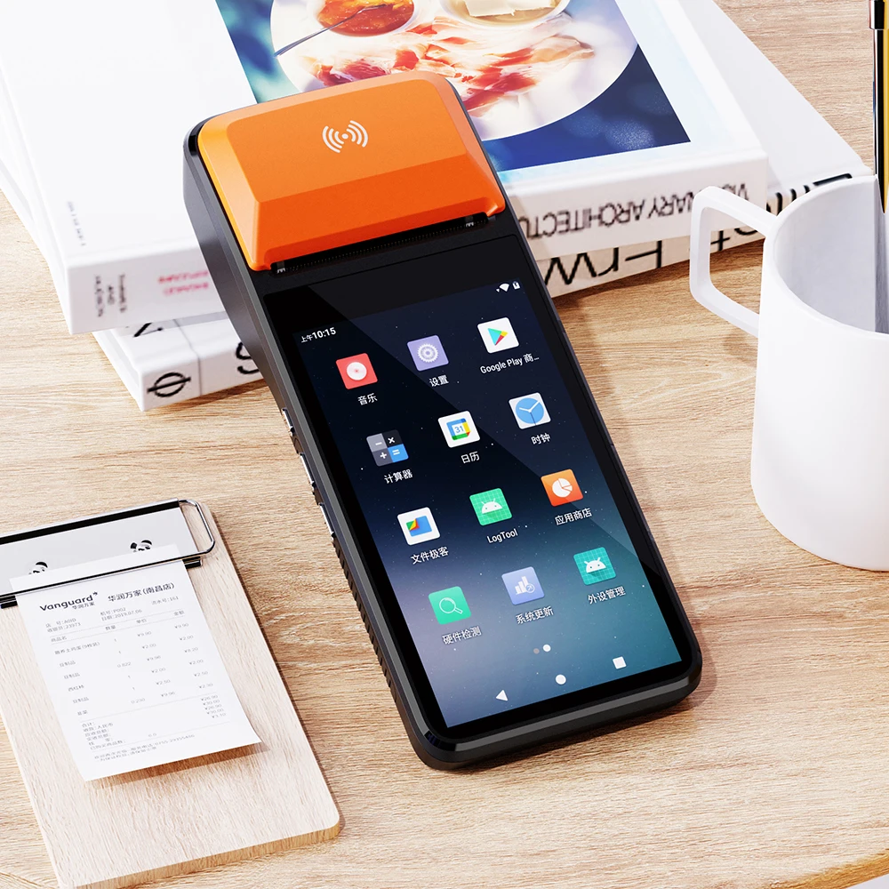 Дешевые Android 8 1 портативный POS-терминал с 58 мм принтером для ресторана R330C