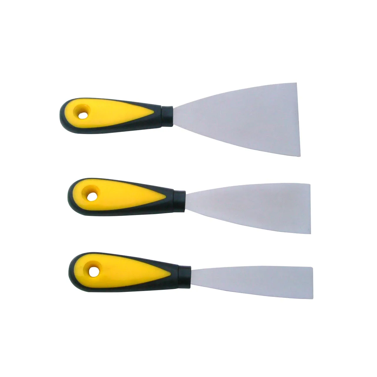 
Hot Selling Triangle Stainless Steel Scrape Plastic Handle Putty Knife Scrapers 