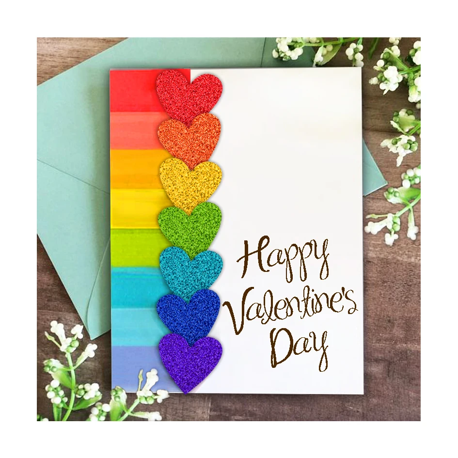 High quality 250gsm christmas card diy glitter card gorgeous rainbow glitter craft paper