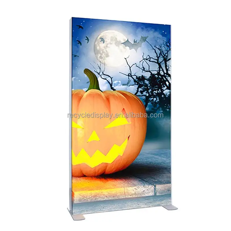 Advertising Tradeshow exhibition booth display tension fabric backdrop SEG pop up led backlit light box