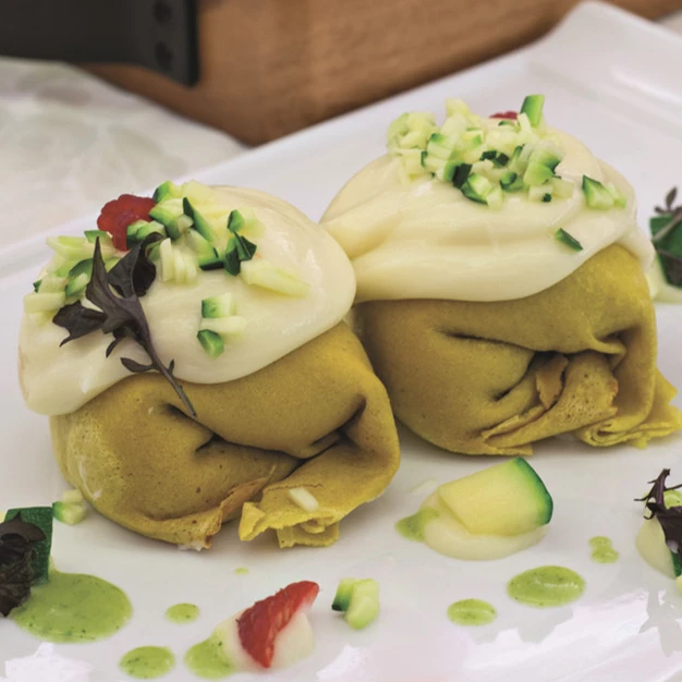 
Frozen Courgette and Morlacco italian crepes desserts food 1500g for Restaurant Gourmet 