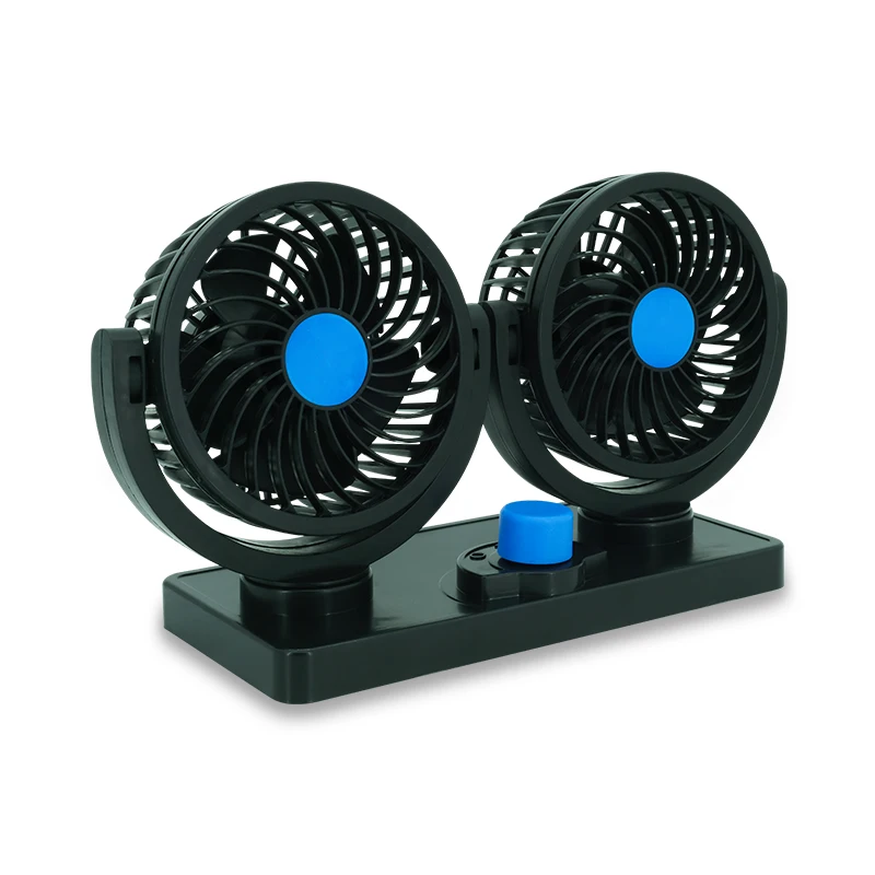 Car double head fan 12V large truck refrigeration car usb powerful cooling van air conditioning small fan