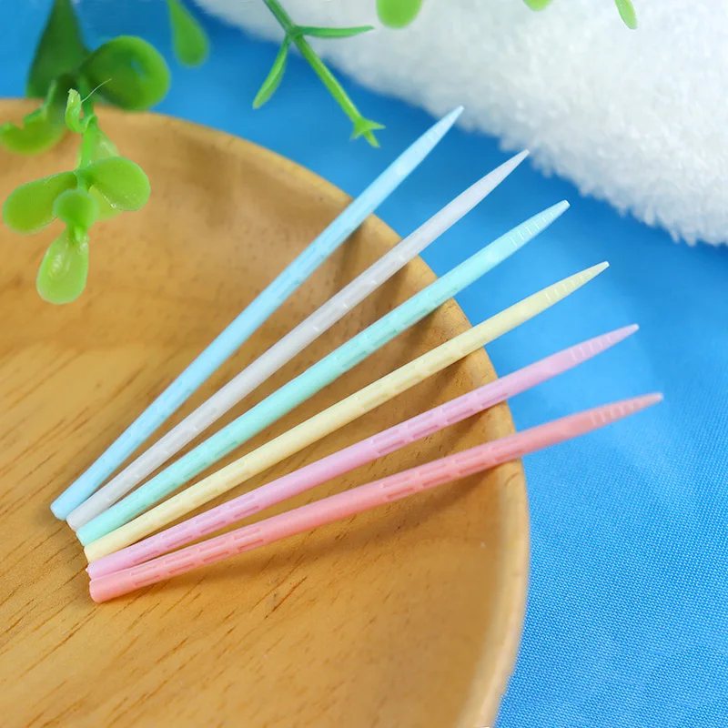 OEM Food Grade Biodegradable Flexible Interdental Brush Brushpicks Dental Plastic Toothpicks