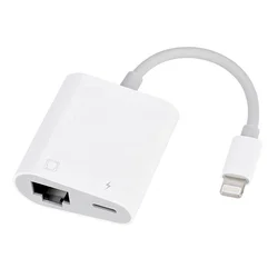 Factory Direct Sale USB 3.0 Lightning to Ethernet rj45 Adapter Ethernet LAN Network Adapter for Iphone