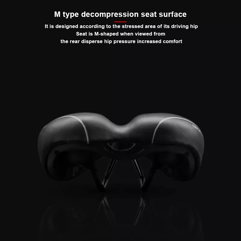 RIDERACE Bicycle Saddle Seat Mtb Saddle Riding Seats Padded Cover Wide Extra Soft Cushion For Bike Pu Leather Cycling Saddles