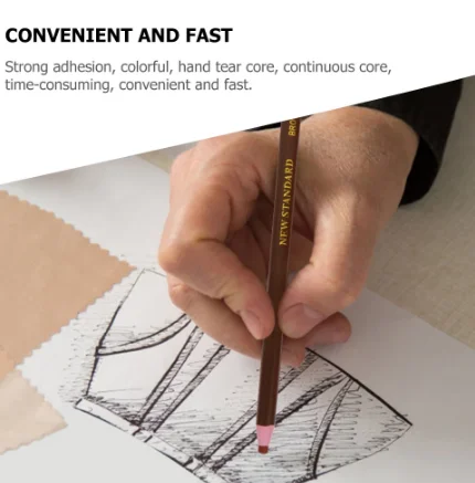 Wooden Paper Crayons Pull Line Roll Pen Painting Drawing Colored Crayon Peel Off Marker Graffiti Drawing Tool