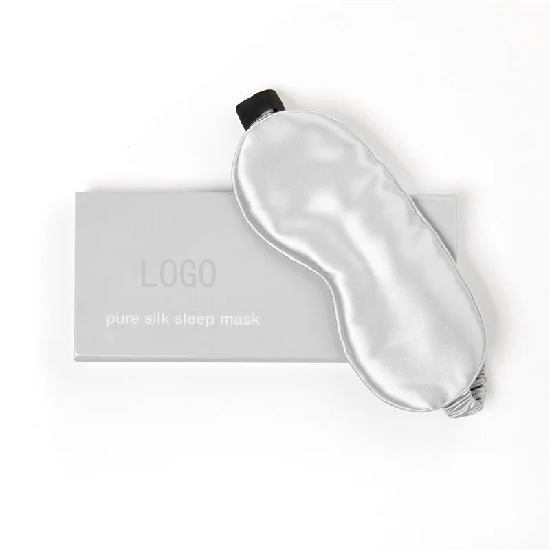 Роскошная шелковая маска для сна ухода за кожей глаз из 100% шелка тутового шелкопряда
