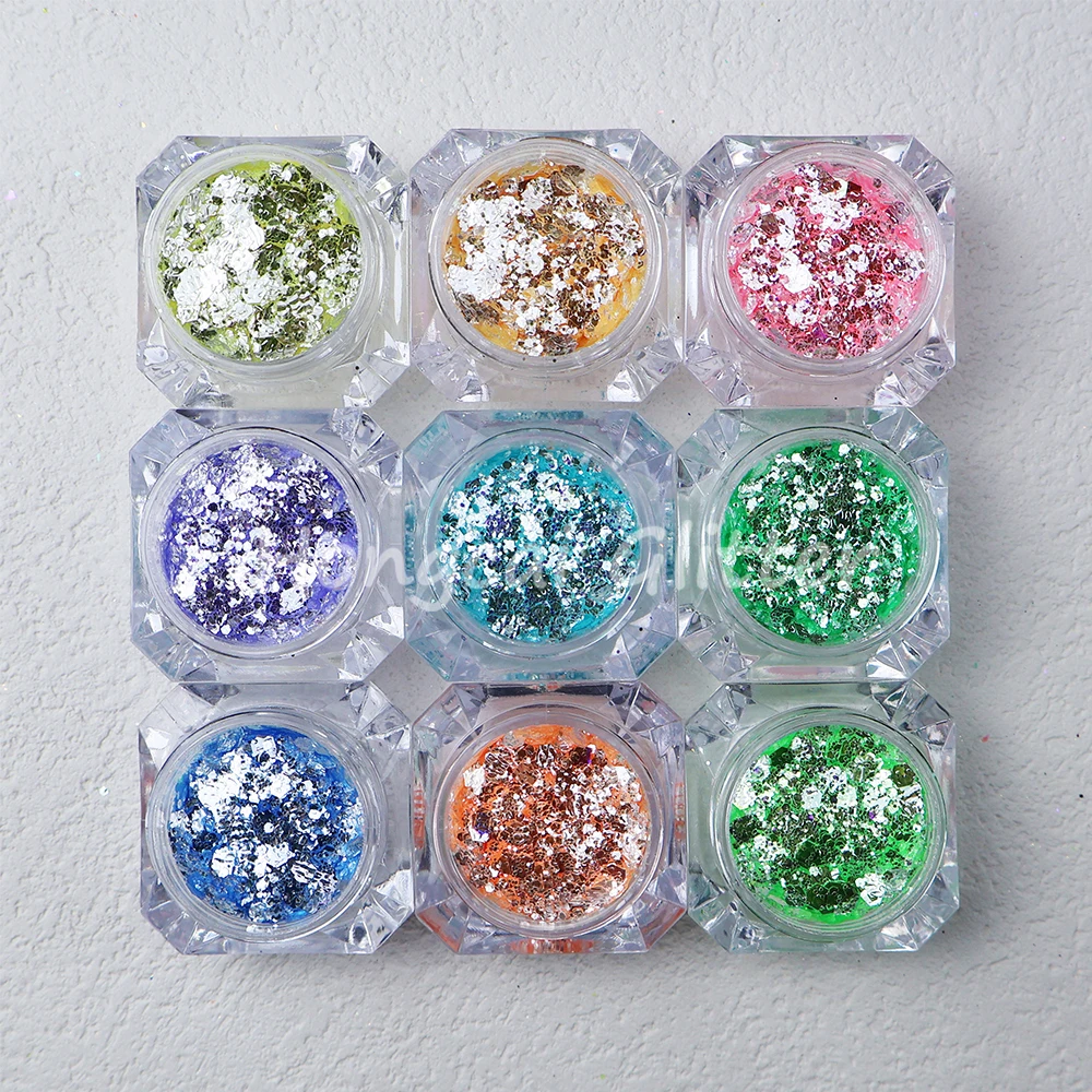 Красивые нетоксичные полиэфирные стойкие к растворителям тумблеры с массивным блеском из смолы художественные брелки блестящие пудры