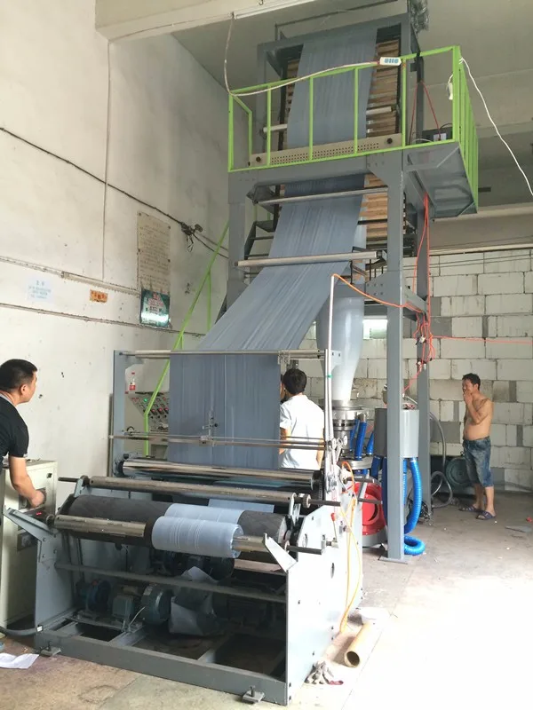 SJ-B HDPE LDPE PE высокоскоростная автоматическая пластиковая пленка дуя машина
