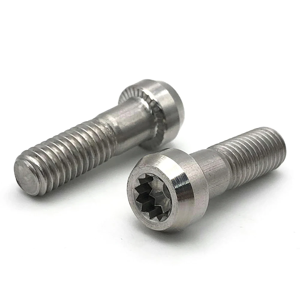 Manufacturer Anodic Oxidation  Tapping Screws  M6 M10 M12 Grade 10 Grade 12 Hexalobular Internal Motorbike Titanium Wood Screw