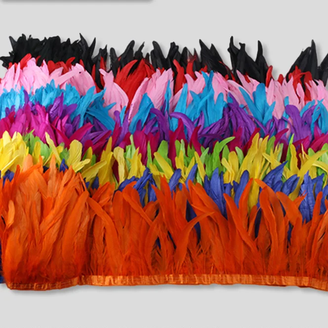 Ширина 20-25 см разноцветный ремень с петушиным хвостом бахромой кисточкой для выступления украшения юбки