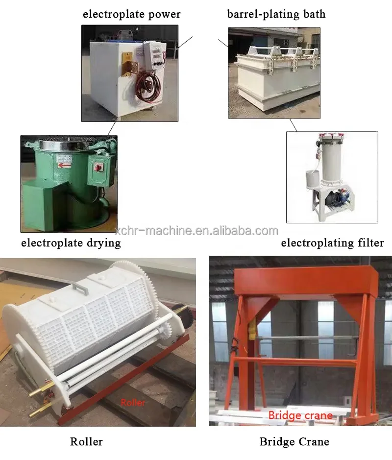 Zinc plating machines small semi-auto barrel electroplating machine plating Equipment