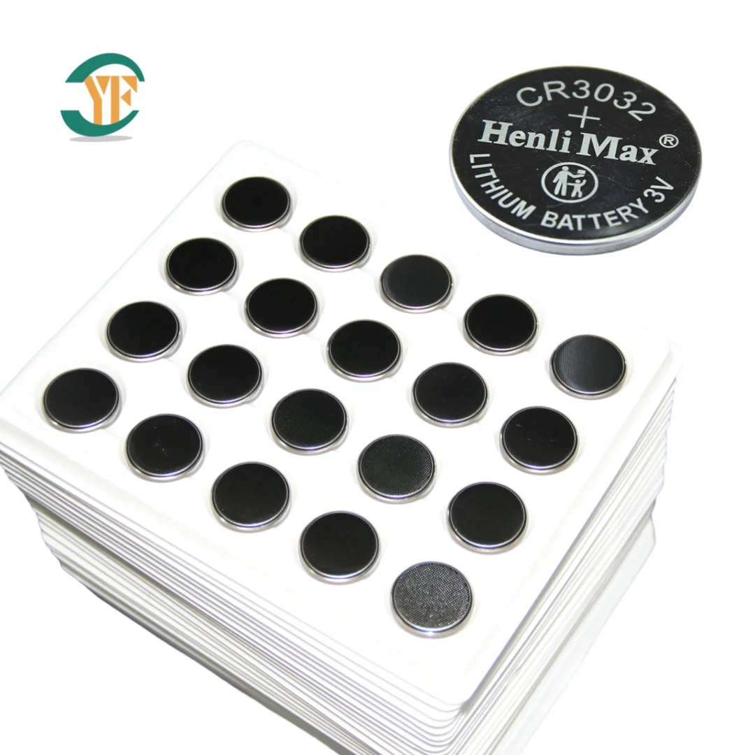 Henli Max CR3032 3 В 550 мАч Primay литиевая батарея с диоксидом марганца Кнопочная для мониторов
