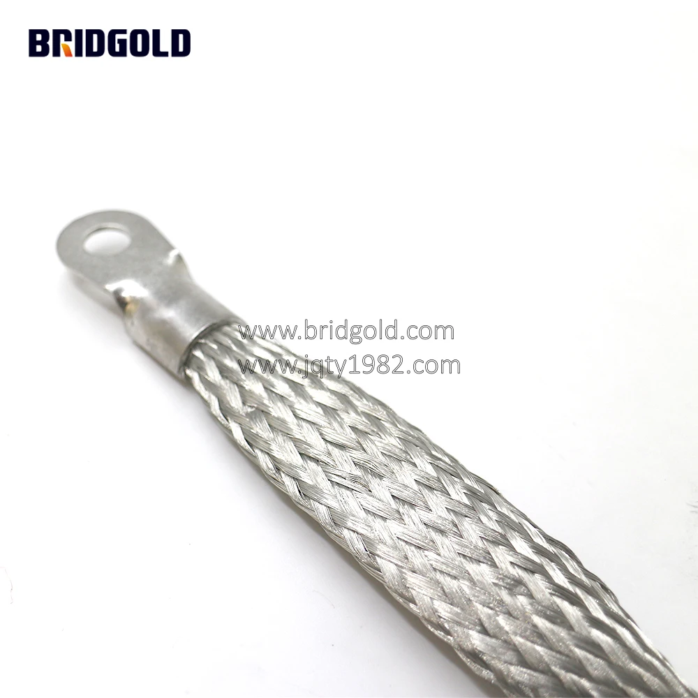 Copper Braided flexible shunt for Lightning protection grounding system