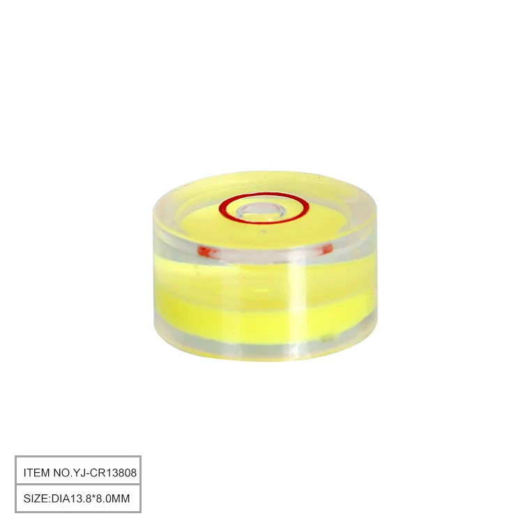 YJ-CR13808 Wholesale Replacement Bubble Level White Small Level Measuring Tools Bubble Vial