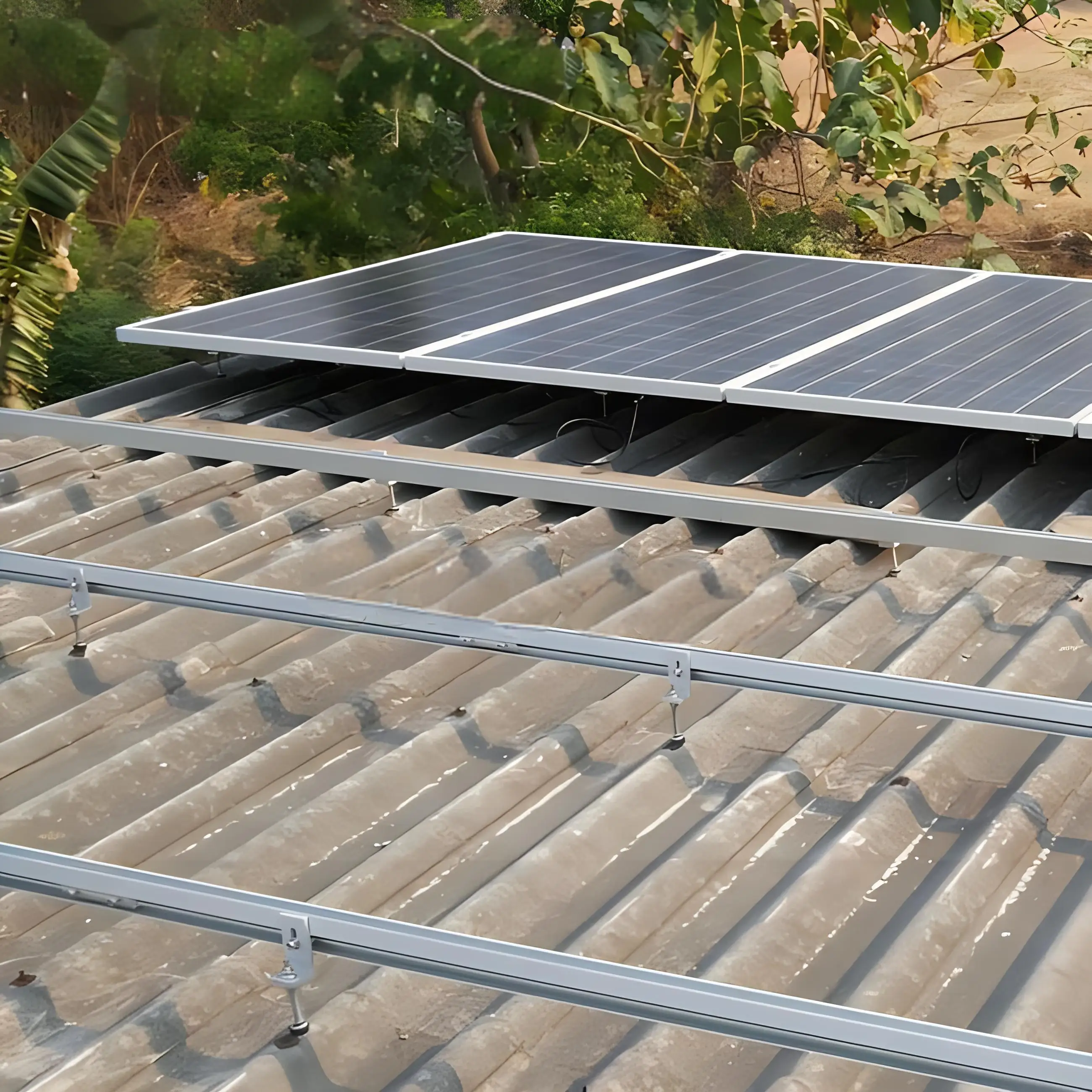 Chinese Factory Solar Mounting Brackets Solar Roof Tile Mounting Structure System