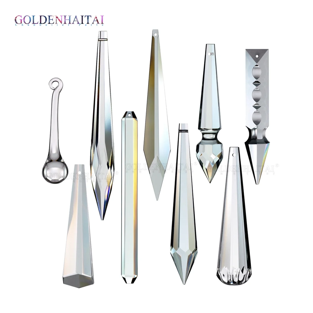 Icicle Drop Crystal Chandelier Prism, Ornament Pendant Sun Catcher Rainbow Maker For Window Decoration 770000 GOLDENHAITAI