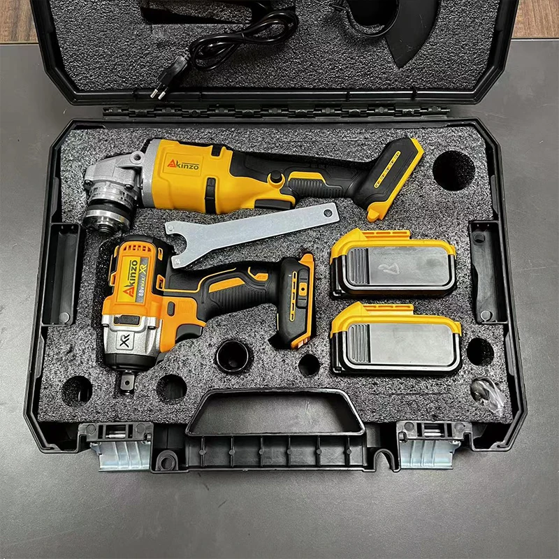 Tmakota Hot Sale The Latest Version High Quality Electric Wrench Angle Grinder 2 In 1 Power Tool Combo Kit Wireless