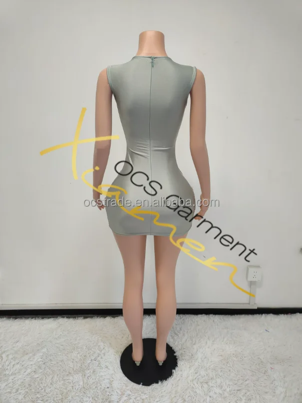 Ocstrade Handmade Custom Color Rose Gold Dresses For 21St Birthday Luxury Beaded Silver Crystal Short Evening Dresses Club Party