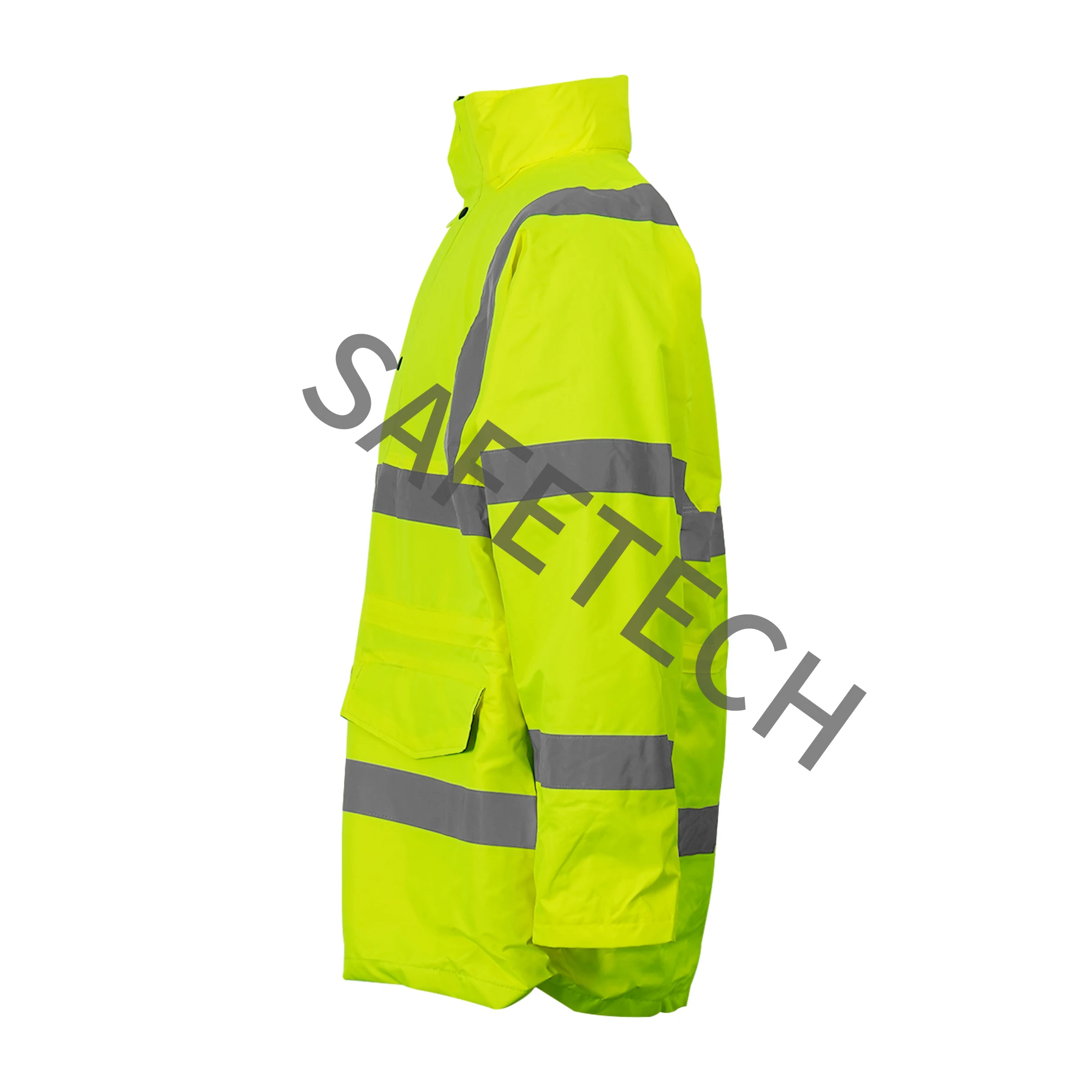 Hivis Workwear Custom Oversized Reflective Jacket Winter Men Stylish Reflector Work Vest Jacket