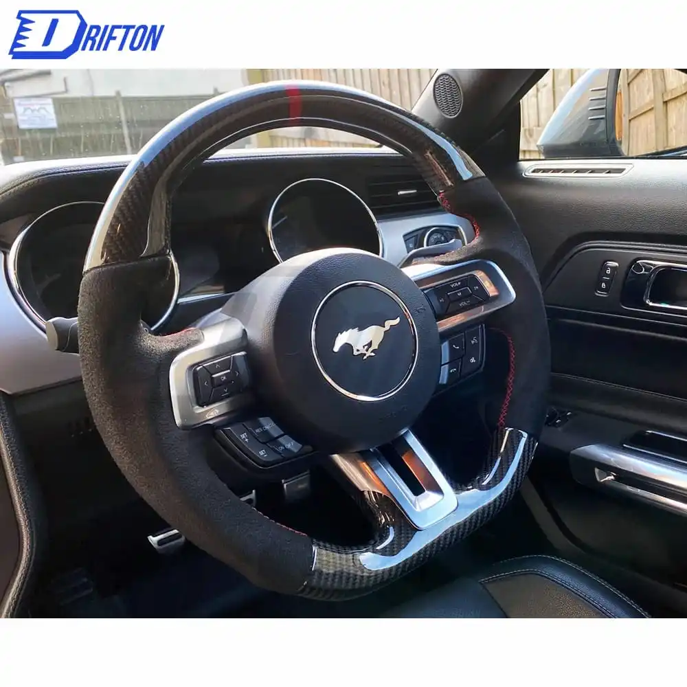 Customize Style Steering Wheel (Alcantara) For Ford Mustang