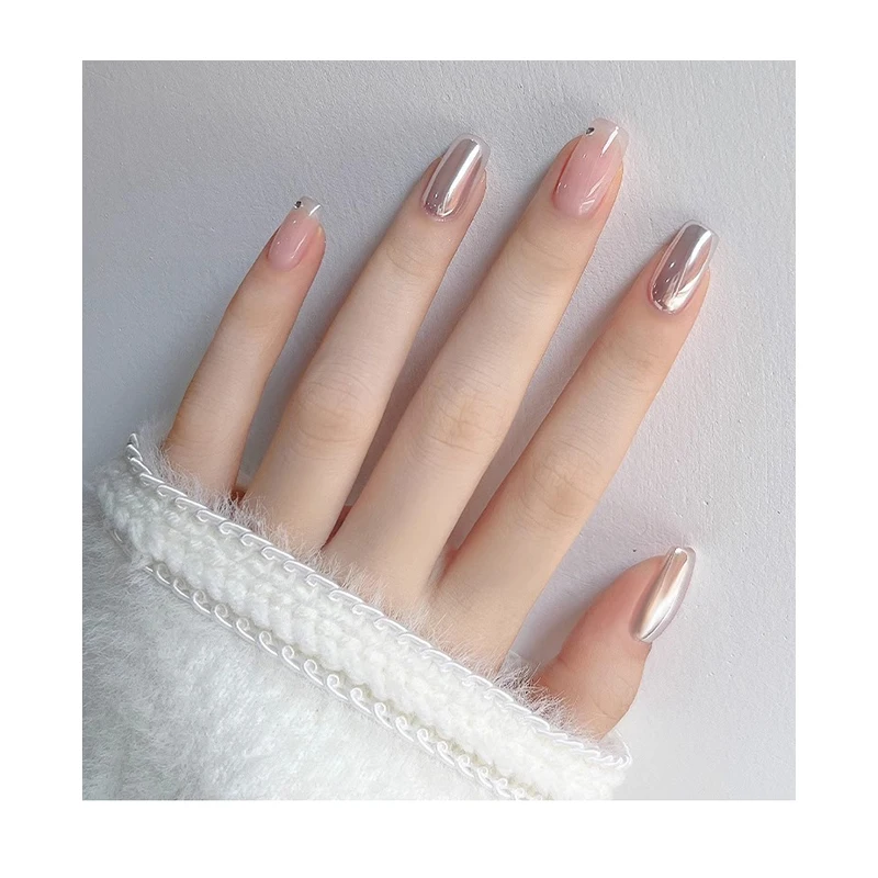 Factory Wholesale Hot Selling Moonlight Aurora Pure White Chrome Powder Mirror Effect Rub Nail Art Powder