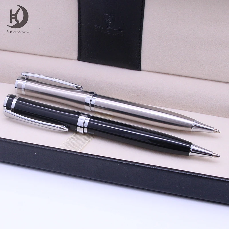 JQ-62 Luxury Custom logo Best Fancy Gift for Professional Writer Executive Smooth Ballpoint Writing Pen Signature Metal Pen Set