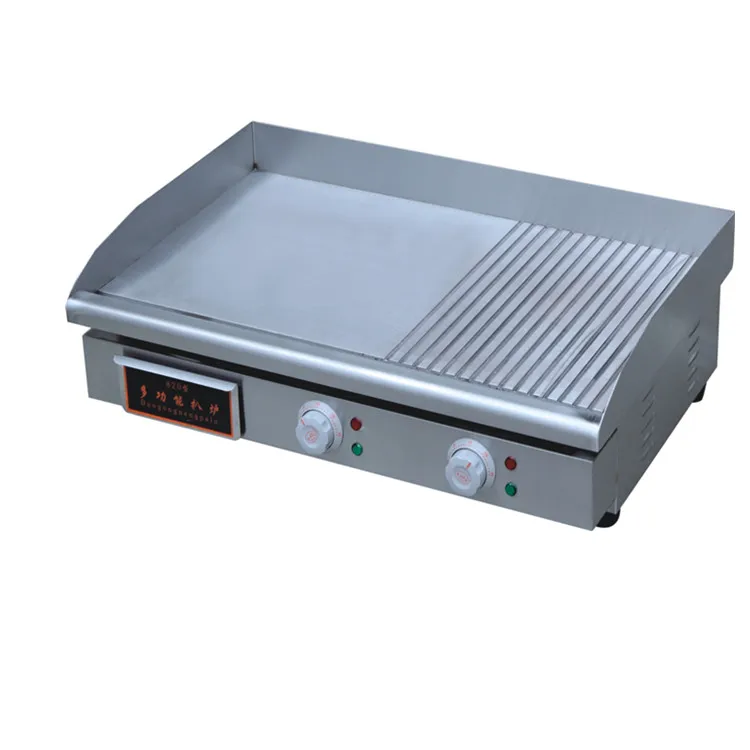 
High quality 4.4kw stainless steel smart flat tabletop pancake griddle electric, electric griddle 