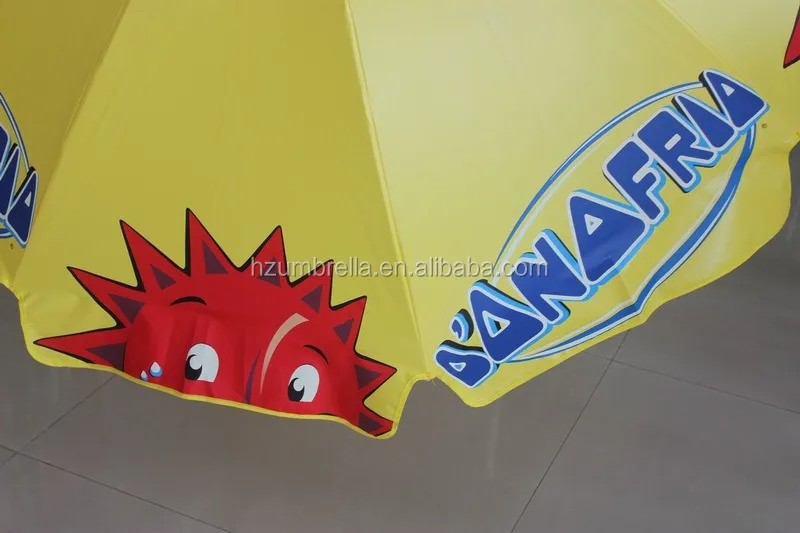 Lipton screen printing advertising beach umbrella for promotion