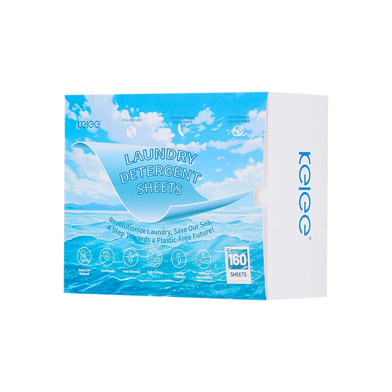 Factory Wholesale Concentrate Laundry Cleaning Paper Detergent Sheet Eco Friendly Cleaning Fragrance Laundry Detergent Sheet