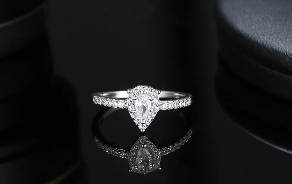 RINNTIN SR229 Fashion Unique Zircon Ring Jewelry Wholesale 925 Sterling Silver Wedding Rings